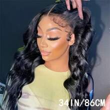 V Shape Body Wave Upgrade No Glue Side Part Human Hair Beginner Friendly Wigs V Part Body Wave Wig Human Hair For Women Natural Suitable For Everyday & Special Occasions Easy Maintenance - Natural Black - Xem 8