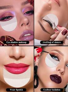 100 piezas/50 piezas Pegatinas para párpados, Pegatinas para delineador de ojos, Protectores de sombra de ojos, Aplicadores de maquillaje de ojos, Herramientas para extensión de pestañas - Perfectos para fiestas, cumpleaños, bares, regalos para mujeres, mejores amigas, maestros, Año Nuevo, Navidad, Halloween, Maquillaje, Barato, Decoración de habitación, Tocador, Viaje, Dormitorio, Accesorios de maquillaje, Barato, Rellenos de calcetines, Maquillaje, Herramientas de maquillaje, Cosas baratas, Regalos, Regalos para mujeres, Regalos de Navidad, Sorteos, Viaje, Cosas baratas, Artículos esenciales de viaje - Multicolor - Ver 5