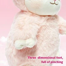 Miniso Juguete de peluche suave de corderito blanco - Peluche acogedor y abrazable - Ideal para la colección de las señoras (1 PIEZA)
