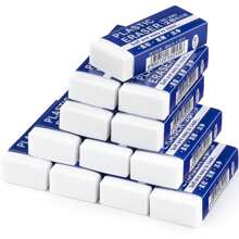 12/6/10/18/24/60pcs Simple White Eraser, Special Eraser For Exam, Pencil Writing, Wipe Clean Without Leaving Traces Creative Stationery Office Gifts,3.8cm*1.8cm Back To School