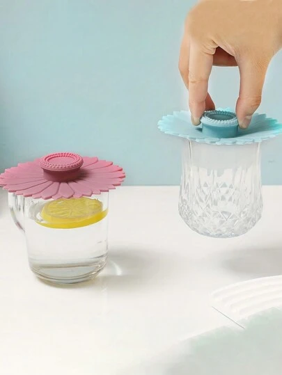 3 piezas de tapas de taza de silicona, tapas de silicona multicolor adecuadas para tazas, teteras y hervidores, flexibles y duraderas, con aislamiento térmico, para café y té