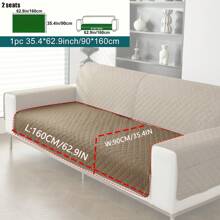 1pc Non-Slip Seat Cover Protector, Furniture Slipcover, Suitable For All Sofa Types And Machine Washable