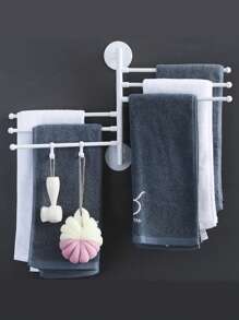 6-Tier Rotating Towel Rack, Multifunctional Bathroom Organizer Rack For Towels, Shoes, Storage - Multicolor - View 2