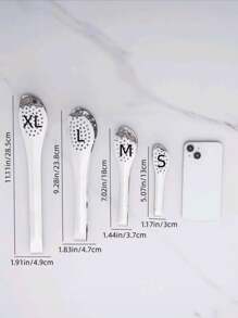 1pc Stainless Steel Food Tongs, Classic Silver Grilling Food Tongs For Kitchen