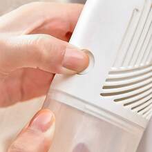 6件/套悬挂式除湿机（1个除湿机+5个干燥剂袋），带挂钩，可重复使用，ABS塑料除湿机带干燥剂袋，适用于卧室、浴室、衣柜，防霉防潮配件，无需电源 - 白色 - 查看 9