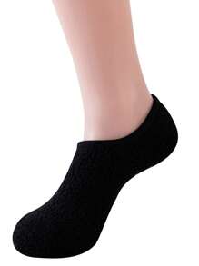 1/3/6 Paar flauschige rutschfeste Socken, weiche & gemütliche Haushaltsocken, atmungsaktive Kurzsocken, Damen Füßlinge