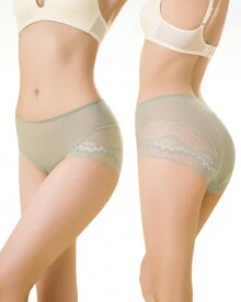 Chouchounel Chouchounel Lot de 4 culottes en dentelle pour femme Multicolore