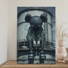 KAW Personalized Street Graffiti Canvas, Fashionable Hip Hop Street Art Wall Decor, Suitable For Bedroom, Kitchen, Dining Room, Living Room, Office, And Other Home Wall Decorations