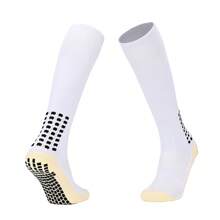 1 Pair Of Long Football Socks With Anti Slip Silicone Over Knee Towel Bottom, Men's Sports Football Socks, Men's And Women's Over Knee Long Tube Glue Non Slip Socks, Medium Tube High Tube Training Socks, Wear-Resistant And Sweat Absorbing Training Socks, Competition Ball Sockson Slip Socks, Medium And High Tube Training Socks, Wear-Resistant And Sweat Absorbing Training Socks, Competition Ball Socks - Multicolor - View 11