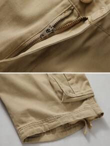 Men's Cargo Shorts, Camo Shorts, Multi Pocket Casual Shorts, Loose Fit Outdoor Work Shorts With No Belt.