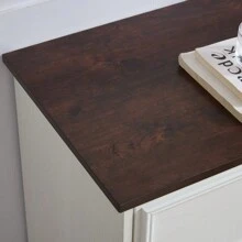 Modern Farmhouse 6-Drawer Chest Of Drawers For Bedroom, Wooden Bedroom Drawer Dresser With 6 Storage Drawers,6 Drawer Dresser Chests For Bedroom White