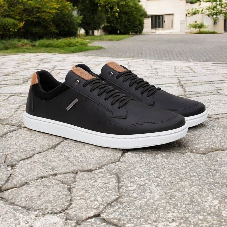 Men's Social Urban Anatomical Elegant Comfort Sneakers - màu đen - Xem 1