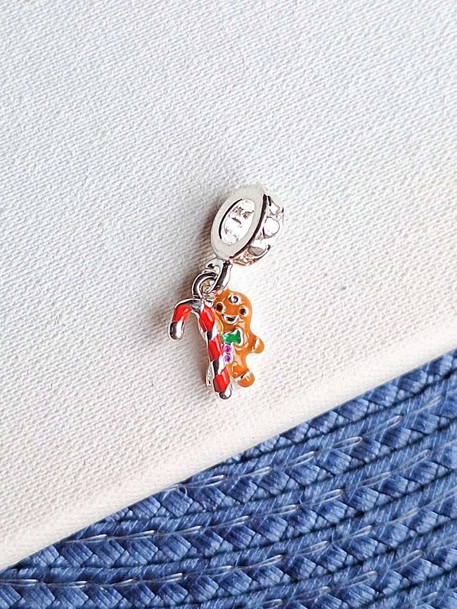Christmas Cookie Charm 925 Silver Plated - 銀色 - 查看 1