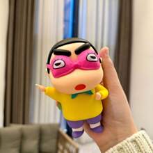 CRAYON SHINCHAN Crayon Shin Chan Eye Mask Shin Chan Cute Desktop Ornament Toy Handmade Model Doll Play Gift - Multicolor - View 1