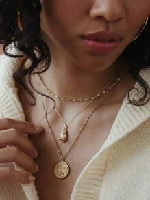 Colar Gargantilha Pingente de Deusa Grega em 6 Estilos para Mulheres e Homens, Banhado a Ouro Vintage, Colar de Hecate Atena, Jóias de Aço Inoxidável, Presentes para Casais