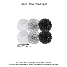 Black And Silver Happy Birthday Party Decorations,Black And White Birthday Decorations, Banner, Balloons Set, Foil Fringe Curtain, Tissue Pom Poms For Women Men, 50th Birthday Decorations, Birthday Decorations For Men Aluminum Foil Confetti Balloon - Black White Silver Party Set - View 10