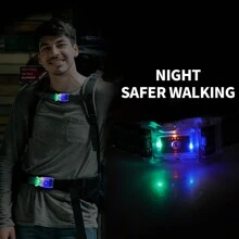 Light Up Backpack Chest Strap, LED Quick Release BuckleBackpack Chest Strap Rechargeable Waterproof - View 1