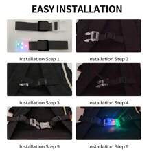 Light Up Backpack Chest Strap, LED Quick Release BuckleBackpack Chest Strap Rechargeable Waterproof - View 6