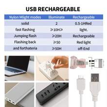 Light Up Backpack Chest Strap, LED Quick Release BuckleBackpack Chest Strap Rechargeable Waterproof - View 8