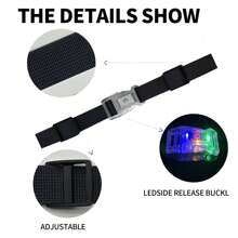 Light Up Backpack Chest Strap, LED Quick Release BuckleBackpack Chest Strap Rechargeable Waterproof - View 10