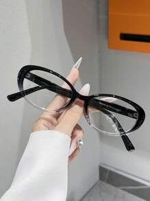 1 副男女通用椭圆形 TR 框架眼镜，适合阅读、游戏、电视和电话 - 彩色 - 查看 13