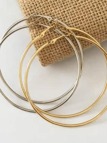 European And American Exaggerated Hoop Earring Diameter 9cm