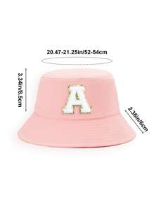 1pc Kids Bucket Hat, Fashionable Bucket Hat, Suitable For Boys And Girls, Everyday Outdoor Sun Protection, Spring/Summer - Pink - View 7