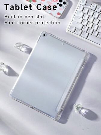 1 个透明平板电脑保护套，兼容 iPad 第 10 代、iPad 10.2/10.5 英寸、Mini 4/Mini 5/Mini 6/9.7 英寸，还适用于 Tab A7 Lite 8.7 英寸、S6 Lite 10.4 英寸、S7/S8 11 英寸，带角气囊防摔设计，单手握持