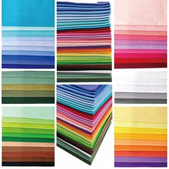 100pcs Solid Color Fabric, Colorful Series Pre-Cut Square Cloth, Suitable For Handmade DIY Patchwork, Dolls And Crafts, 2 Size Options