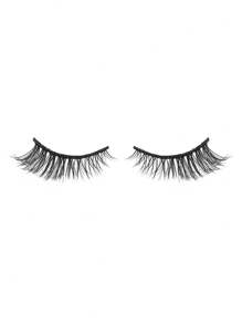 10 Pairs Cat Eye Cross-Shaped Elongated Black Eyelashes, Suitable For Daily And Date Makeup