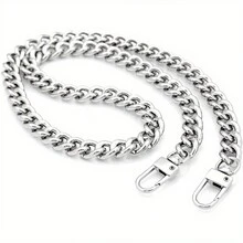 15-47 Inch Purse Chain Strap, Crossbody Aluminium Chain Handle, Shoulder Handbag Replacement Clutch Mini Pochette Accessories