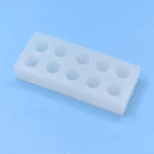 Molde de silicona multifuncional con forma realista de fresa para hacer artesanalmente fragancia de yeso - Blanco - Ver 5