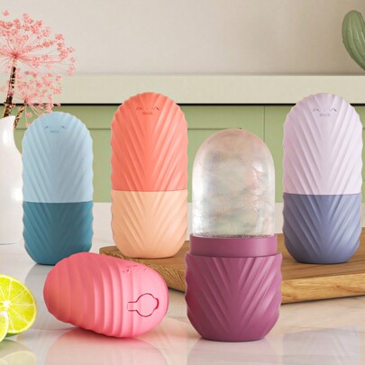 1PC Silicone Facial Ice Cube Tray And Skin Massager - Reusable, Odorless, For Enhanced Skin Care For Puffiness And Redness, Facial Massage Tool Back To School