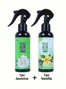 1 peça/2 peças, 150ml/5,07oz, Spray de Aromaterapia com Extrato Vegetal, Purificador de Ar Forte para Roupas, Casa e Carro, Difusor de Aroma, Emissão Natural para Remover Odores, Tornar o Ar Fresco, Acalmar Emoções, Criar uma Atmosfera Romântica, Baunilha, Chiclete, Cereja, Morango, Jasmim, Limão, Gelo Preto, Carro Novo, Colônia, Adequado para Decoração Doméstica, Carros, Salas de Estar, Quartos, Banheiros, Salas de Estudo, Presentes de Aniversário e Formatura, Portátil