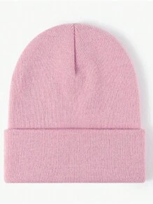 1 件定制字母印花高品质针织帽，个性化男女保暖防风帽，适合冬季和所有季节