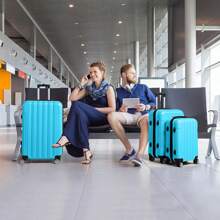 3 Piece Nested Spinner Suitcase Luggage Set With TSA Lock Dark Green - Blue - View 11