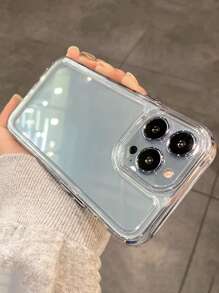 Transparent Phone Case For IPhone 16 15 14 13 12 Mini 11 Pro X XR XS Max 7 8 Plus, Shock-Proof Protective Covers