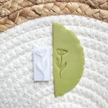Molde de arcilla polimérica con forma de hoja fresca para hacer pendientes, herramienta de manualidades para dar forma y moldear colgantes con diseño de patrón de planta verde