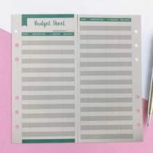 A6 Budget Card Set Including Cash Plan Expense Card, Budget Paper Envelopes And Handwriting Note Paper, Printed - Multicolor - View 3