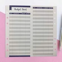 A6 Budget Card Set Including Cash Plan Expense Card, Budget Paper Envelopes And Handwriting Note Paper, Printed - Multicolor - View 4