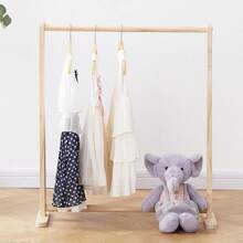 1 pezzo Appendiabiti per bambini in legno, Portabiti per vestirsi da bambini, Appendiabiti in legno per bambini, Organizer per vestiti dei bambini per casa, camera da letto, soggiorno, negozio di abbigliamento, San Valentino - Multicolore - Visualizzare 7