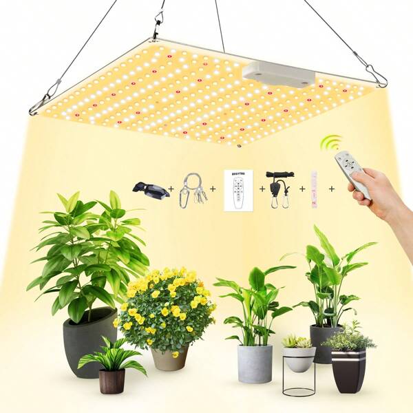 VAYALT BOSYTRO 700W Pflanzenlampe LED Pflanzenlicht Vollspektrum Grow Light , mit UV IR Wachstumslampen Für Pflanzen, Geeignet für Zimmerpflanzen Gemüse und Blumen, mit Fernbedienung Einstellbare Helligkeit