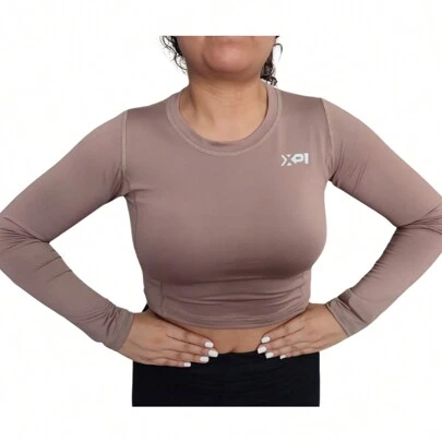 Crop Top Deportivo para Mujer, licra de muy buena elasticidad, protección UV, secado rápido, perfecto para cualquier actividad física, excelente calidad XP ONE