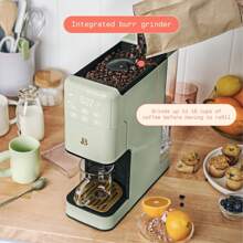 Wonderful Perfect Grind™ Programmable Single Serve Coffee Maker, White Icing By Drew Barrymore - Green - View 2