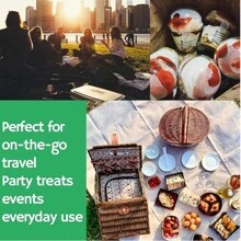 50pcs Disposable Cake Cups With Dome Lids (No Holes) And Spoons, Clear Plastic Dessert Cups Disposable Yogurt Parfait Cups With Lids For Fruit Salad Ice Cream Banana Pudding Cake - 12 oz (360 ml) - Xem 8