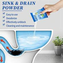 Jaysuing Drainage Pipe Blockage Removal Powder Toilet Kitchen Sewer Anti Blockage Dredging Cleaning Deodorizing Powder