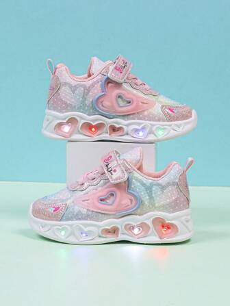 时尚 LED 发光皮革透气运动鞋，适合男孩和女孩 - 休闲、减震、防滑户外跑步和步行鞋，四季皆宜