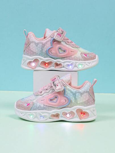 时尚 LED 发光皮革透气运动鞋，适合男孩和女孩 - 休闲、减震、防滑户外跑步和步行鞋，四季皆宜