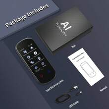 KaisoTech Taalvertalerapparaat, tweerichtings realtime spraakvertaling, ondersteuning voor 139 talen, nauwkeurige offline/opname/foto-directe vertaling met 3,1 inch HD-inch touchscreen voor reizen en sessies