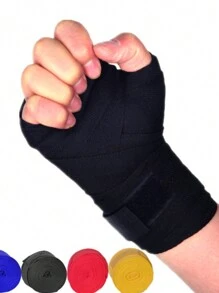 2pcs Boxing Hand Wraps, Martial Arts Hand Bandages, Sweat-Absorbent Fitness Hand Wraps, Muay Thai Hand Wrap